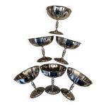 Lot de 6 coupelles en inox