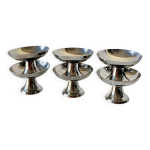 Lot de 6 coupelles en inox  glace ou sorbet vintage guy degrenne