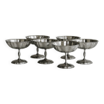 Lot de 6 coupelles vintage en inox