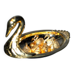 Lot de 6 cygnes vintage porte - nom marque - place d�co table en m�tal dor�