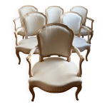Lot de 6 fauteuils cabriolet
