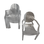 Lot de 6 fauteuils starck louis ghost by kartell