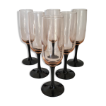 Lot de 6 fltes  champagne luminarc
