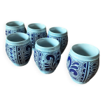 Lot de 6 gobelets cramique artisanal