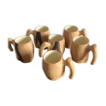 Lot de 6 mug grandjean jourdan vallauris