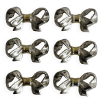 Lot de 6 porte - noms - porte couteaux en forme de n?ud