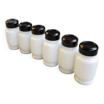 Lot de 6 pots � �pices en opaline