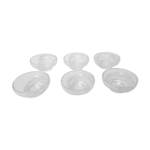 Lot de 6 ramequins en verre moul