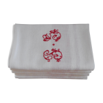 Lot de 6 serviettes de table en coton