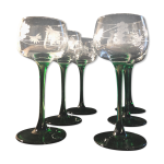 Lot de 6 verres d alsace