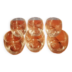 Lot de 6 verres a cognac arrondi ( camus cognac )