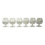 Lot de 6 verres  cognac vintage villeroy & boch estampills