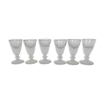 Lot de 6 verres cul pais bar bistrot ancien vintage