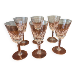 Lot 6 verres  digestif sur pied
