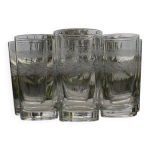 Lot de 6 verres  orangeade en cristal d'arques. modle matignon.
