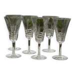 Lot de 6 verres  porto en cristal villeroy et boch. modle concorde.