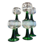 Lot de 6 verres rmer grappes de raisin
