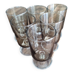 Lot de 6 verres  vin blanc liquoreux vintages luminarc modle sude fum