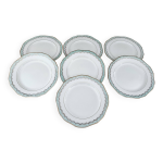 Lot de 7 assiettes  dessert en faence longwy france modle trianon
