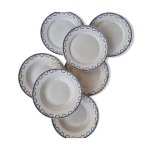 Lot de 7 assiettes faust - u&c sarreguemines (plates et creuses)