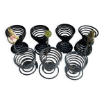 Lot de 7 cocotiers diabolo métal design Lot de 7 cocotiers diabolo métal design