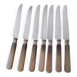 Lot 7 couteaux anciens manche en corne