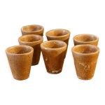 Lot de 7 verres  digestif en grs