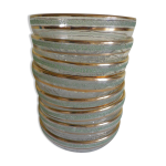 Lot de 8 anciennes coupelles  dessert en verre  contour granit et liserets dors - vintage - annes ...