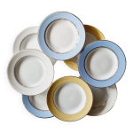 Lot de 8 assiettes creuses dpareilles l'amandinoise