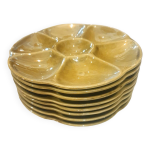 Lot 8 assiettes  hutres gien