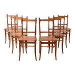 Lot de 8 chaises de salle à manger ou d'auberge, valentin jadrní?ek, début du xxe siècle Lot de 8 chaises de salle à manger ou d'auberge, valentin jadrní?ek, début du xxe siècle