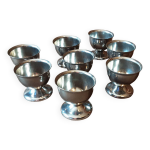Lot de 8 coquetiers mtal