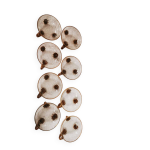 Lot de 8 coupelles de moser - millot cristallerie de karlsbad.