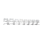 Lot de 8 fauteuils design matteo grassi, 1980 Lot de 8 fauteuils design matteo grassi, 1980