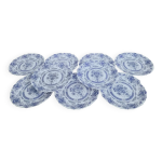 Lot de 9 assiettes  dessert vintage