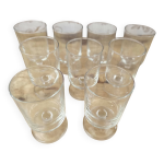 Lot de 9 verres  vin vintages luminarc modle sude transparents