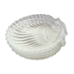 Lot d'assiettes coquille st jacques en verre Lot d'assiettes coquille st jacques en verre