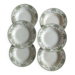 Lot d'assiettes creuses en faence terre de fer sarreguemines u&c palmyre
