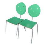 Lot de chaises coeur, nuage, smiley et fleur agatha ruiz de la prada