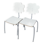 Lot de chaises coeur, nuage, smiley et fleur agatha ruiz de la prada