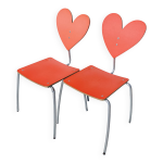 Lot de chaises coeur, nuage, smiley et fleur agatha ruiz de la prada