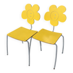 Lot de chaises coeur, nuage, smiley et fleur agatha ruiz de la prada