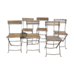 Lot de chaises pliantes de jardin