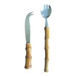 Lot de couverts manches bambous