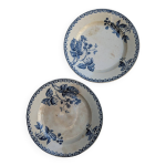 Lot de deux assiettes gien motif mres