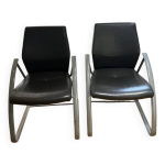 Lot de deux chaises bureaux visiteurs Lot de deux chaises bureaux visiteurs