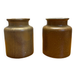 Lot de deux pots en grs vintage