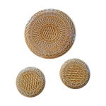 Lot gien dessous de plat et 2 dessous de bouteilles en faïence Lot gien dessous de plat et 2 dessous de bouteilles en faïence