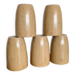 Lot de gobelets digoin beige