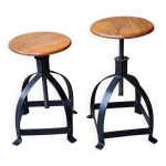 Lot tabourets atelier